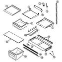 Maytag RTM21010 shelves & accessories diagram