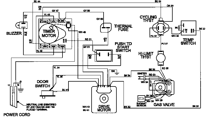 Maytag MDG9306AWW wiring information diagram