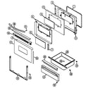 Maytag MGR5720ADT door/drawer diagram