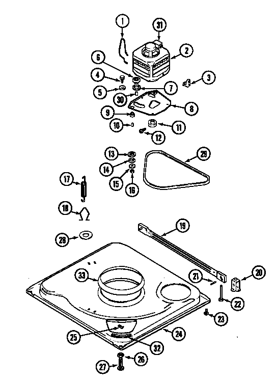 Magic Chef CAV2070LKW base diagram