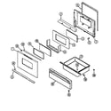 Maytag MER4320AAW door/drawer diagram
