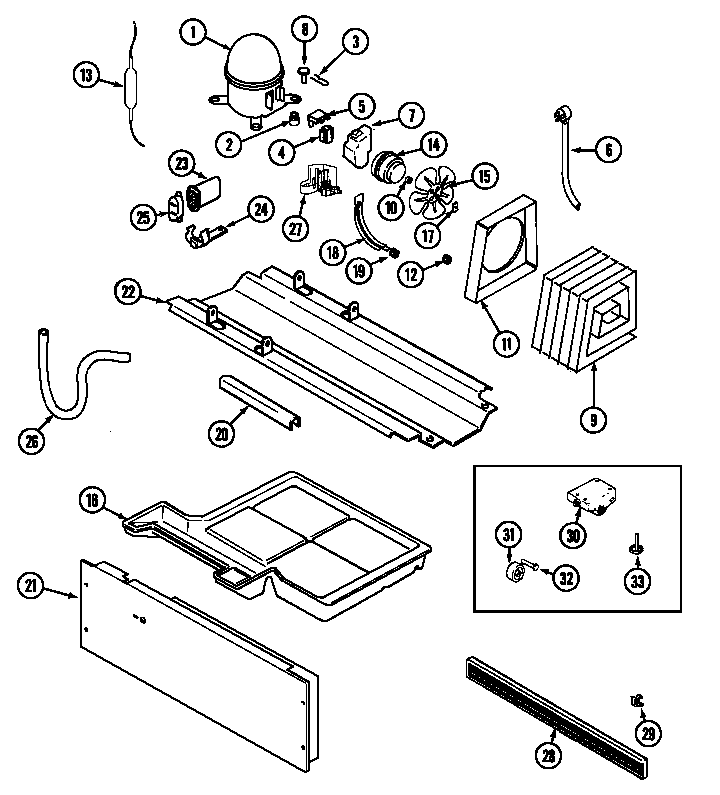 Maytag GT2127PDCW compressor diagram