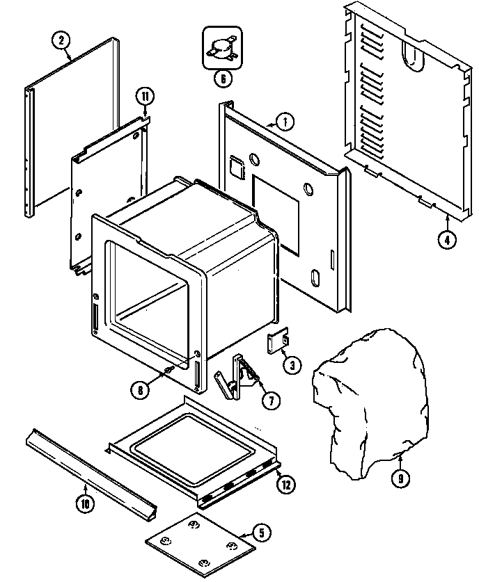 Maytag CX9875VYV body diagram