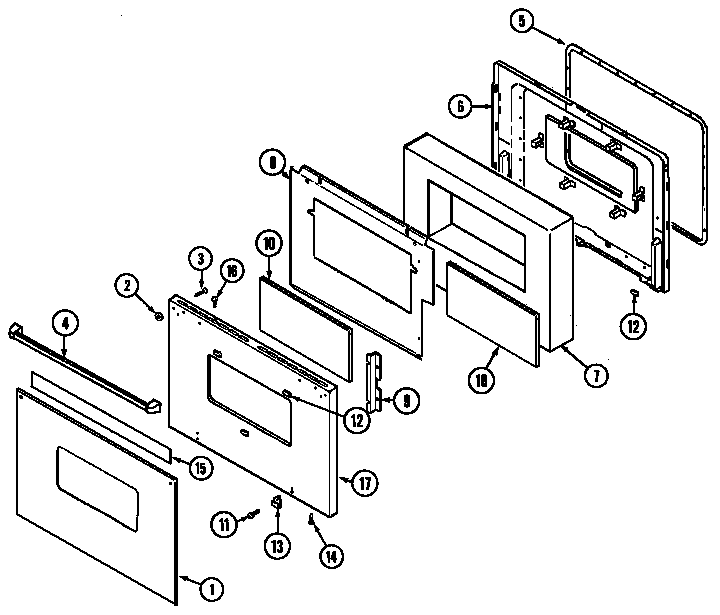 Maytag CX9875VYV door diagram