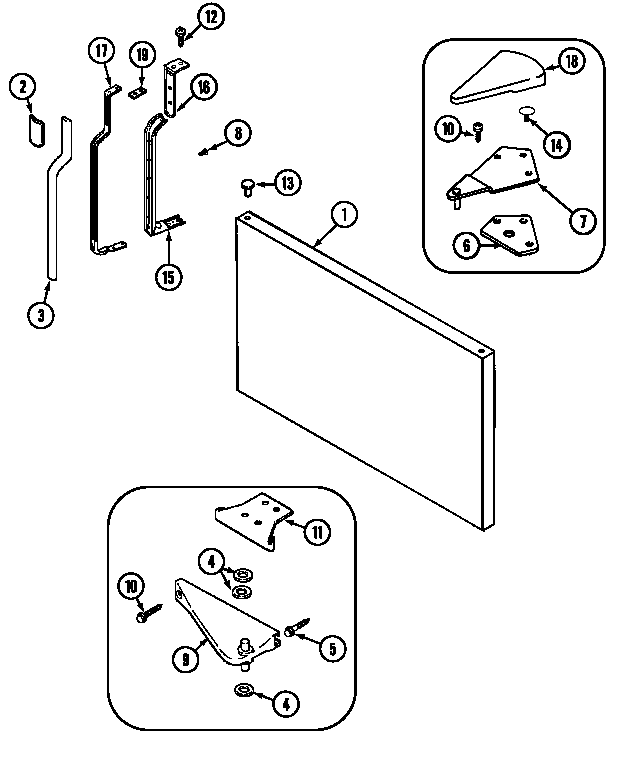 Maytag MTF2456AEA freezer outer door diagram