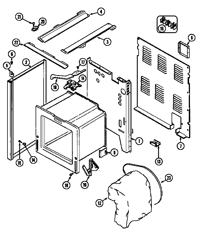 Maytag MER5750AAA body diagram