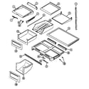 Jenn-Air JTF2688AEB shelves & accessories diagram
