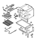 Maytag CER2350AGL oven/base diagram