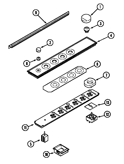 Jenn-Air CVDX4180B control panel diagram