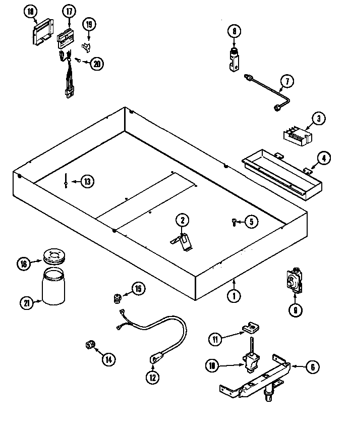 Jenn-Air CVDX4180B body diagram