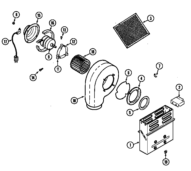 Jenn-Air CVDX4180B blower plenum diagram