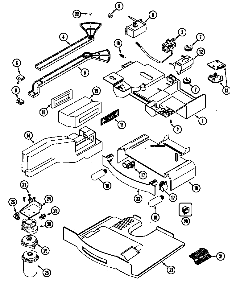 Jenn-Air JSD2588AEA controls diagram