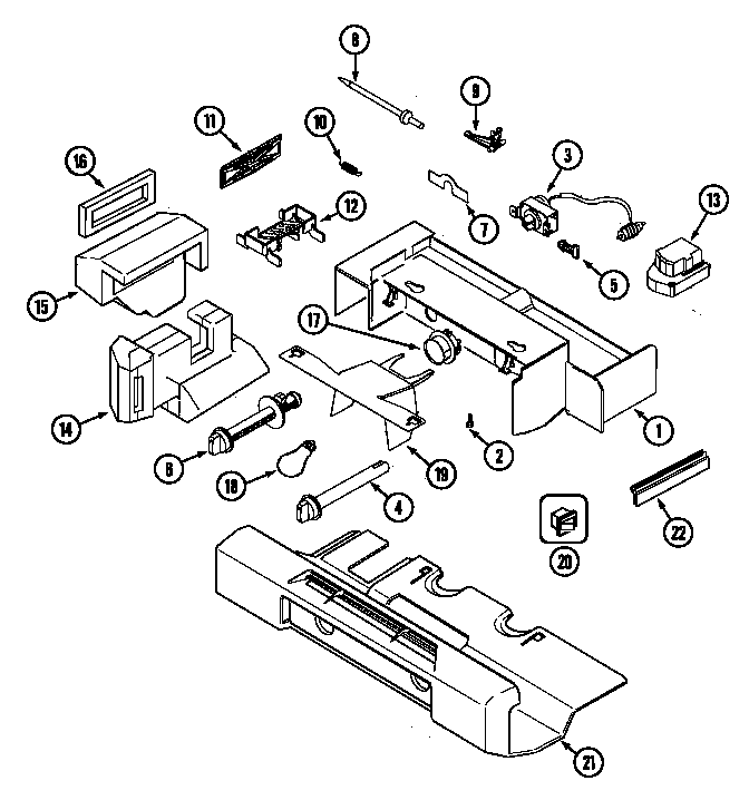 Jenn-Air JSD2774ARB controls diagram