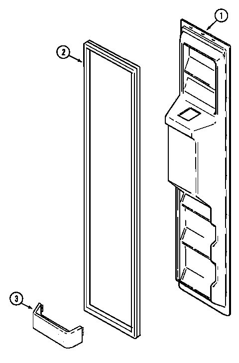 Jenn-Air JSD2774ARB freezer inner door diagram