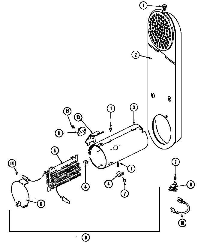 Maytag MDE9766AZW heater (mde9766ayw) (mde9766azw) diagram