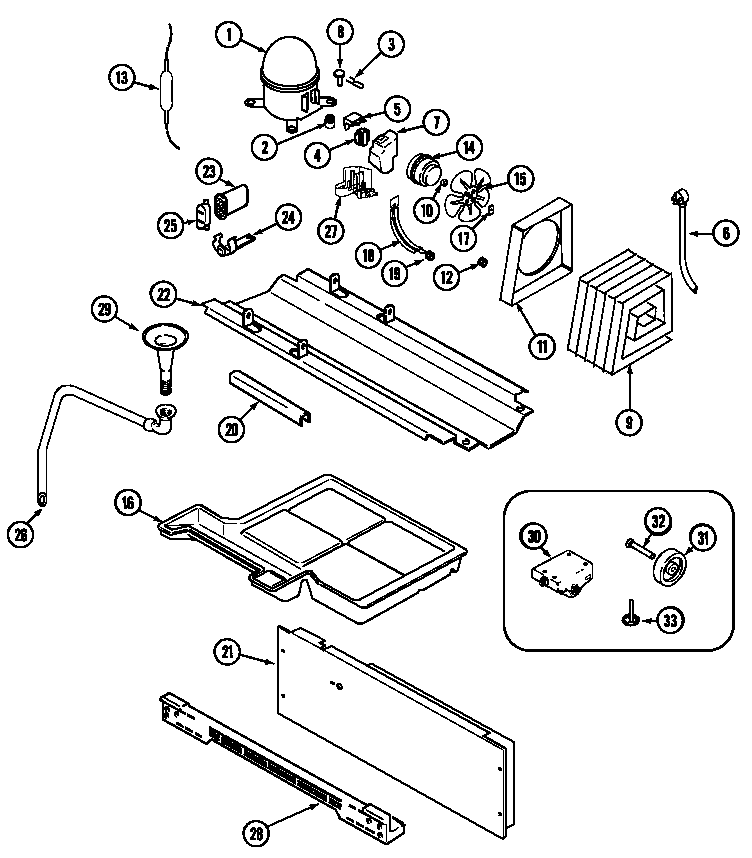 Maytag GC2328PED3 compressor diagram