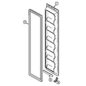 Maytag GS2114PXDQ freezer inner door (gs2114pxda) (gs2114pxdw) diagram