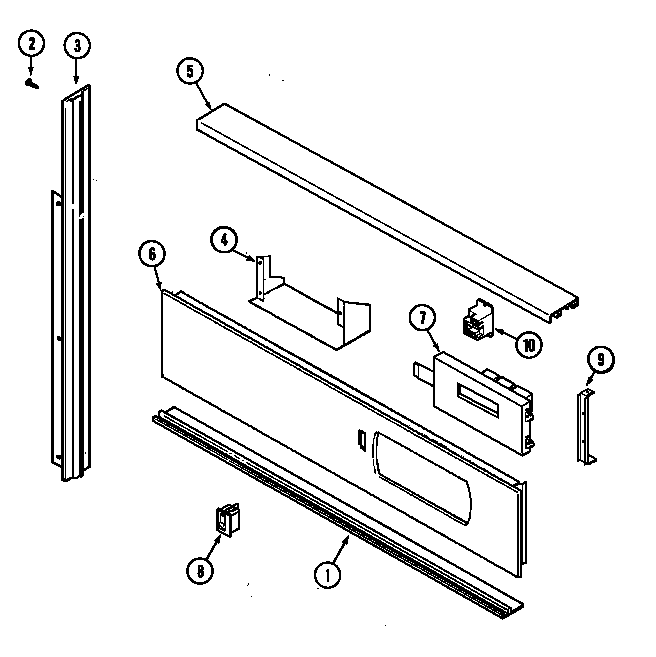 Magic Chef CEW3330ACW control panel diagram