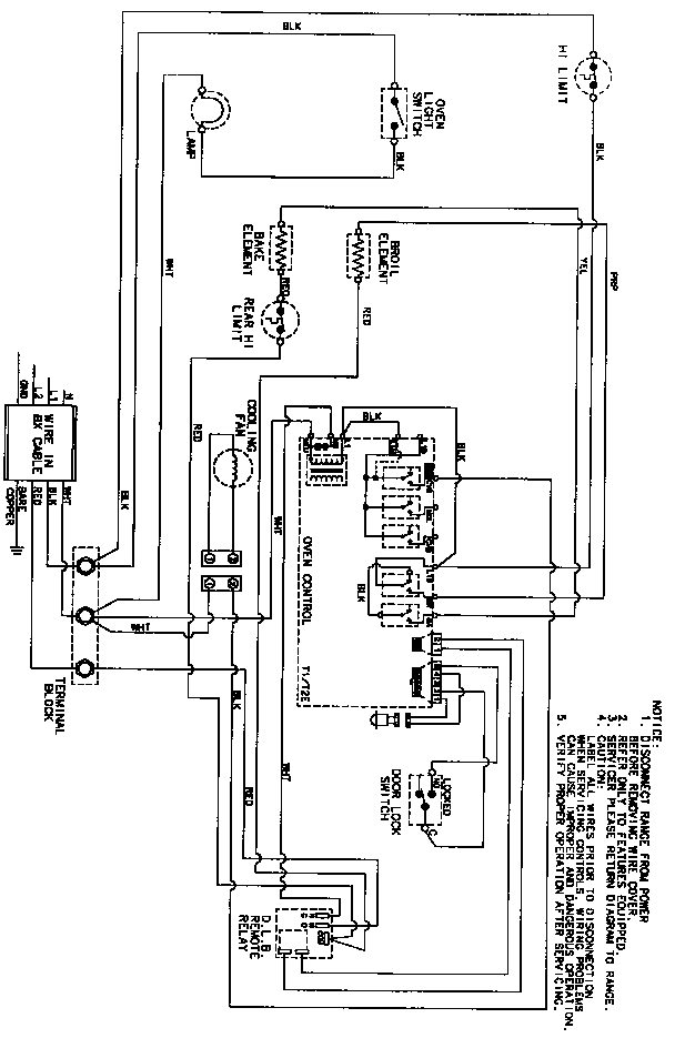 Magic Chef CEW3330ACW wiring information (cew3330ac*) (cew3330acb) (cew3330acw) diagram