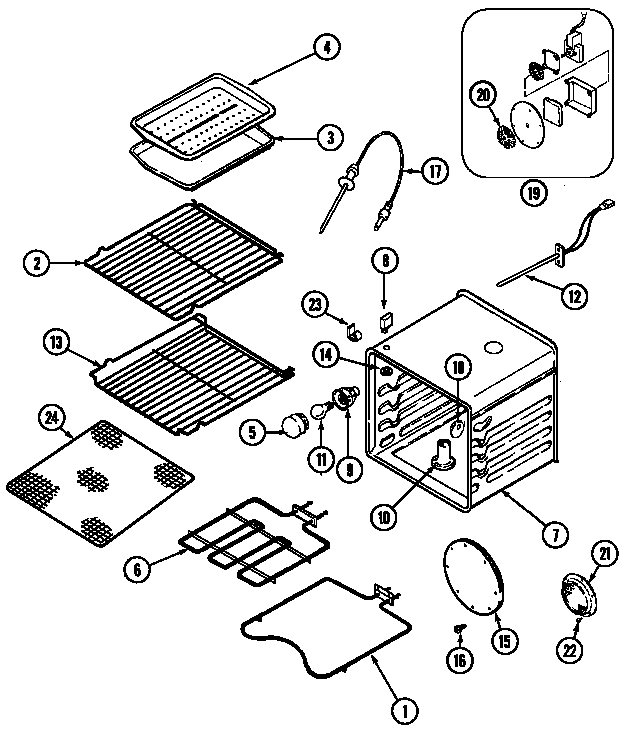 Jenn-Air JEW9630ACW oven diagram