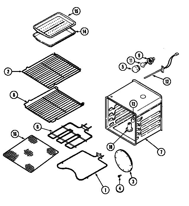 Jenn-Air JEW8630AAB oven diagram
