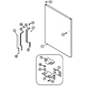 Maytag MTB2148DRW fresh food outer door (mtb2148dra) (mtb2148drb) (mtb2148drw) diagram