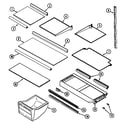 Maytag PTB1553DRA shelves & accessories (ptb1553dra) (ptb1553drw) diagram