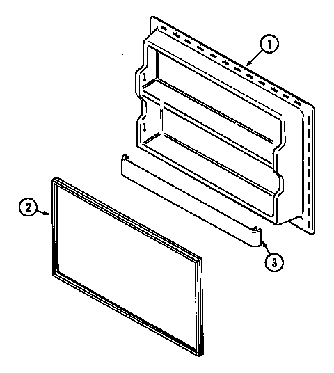 Maytag PTB1753DRW freezer inner door (ptb1753dra) (ptb1753drw) diagram