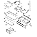 Magic Chef CTB1925DRW shelves & accessories (ctb1925dra) (ctb1925drb) (ctb1925drw) diagram