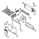 Magic Chef CTB1925DRW freezer compartment (ctb1925dra) (ctb1925drb) (ctb1925drw) diagram
