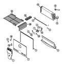 Magic Chef CTB1925DRW freezer compartment (bisque) (ctb1925drq) diagram