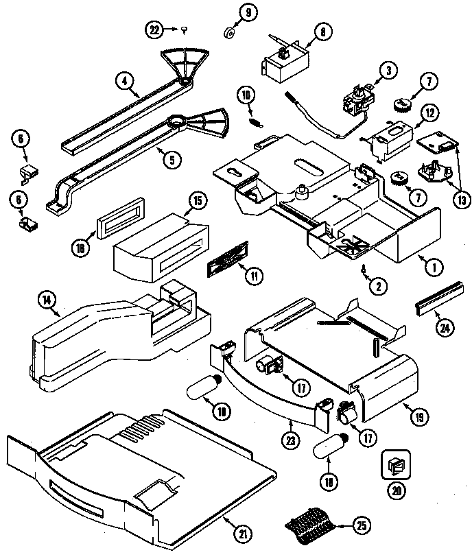 Jenn-Air JCB2389ARS controls diagram