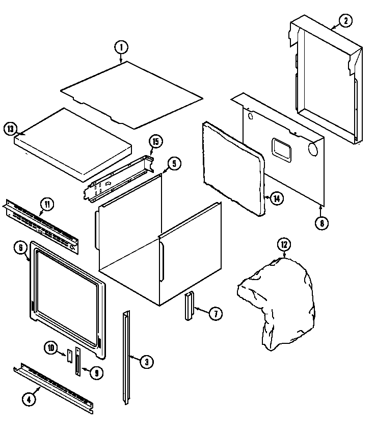Jenn-Air JJW9627AAS body diagram