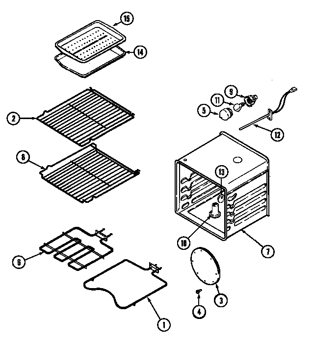 Jenn-Air JMW8527AAB oven diagram