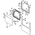 Maytag MDG9390AXW door diagram