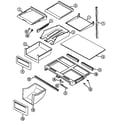 Maytag MTB1955DRW shelves & accessories (mtb1955dra) (mtb1955drw) diagram