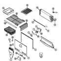 Maytag MTB1955DRW freezer compartment (bisque) (mtb1955drq) diagram