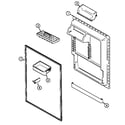 Maytag MTB1955DRW fresh food inner door (bisque) (mtb1955drq) diagram