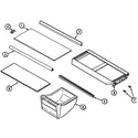 Admiral ATB1710DRQ shelves & accessories (atb1710dra) (atb1710drw) diagram
