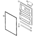 Admiral ATB1710DRQ fresh food inner door (atb1710dra) (atb1710drw) diagram