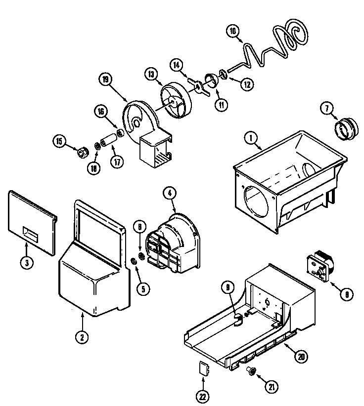 Admiral ASD2123DRQ ice bin (rev 10) (asd2123dra) (asd2123drw) diagram
