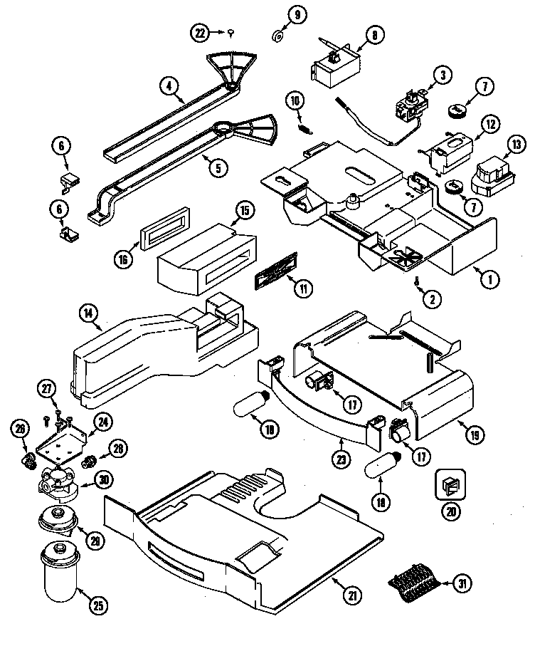 Maytag MSD2554FRW controls diagram