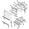 Magic Chef CGR3742BDQ door/drawer diagram