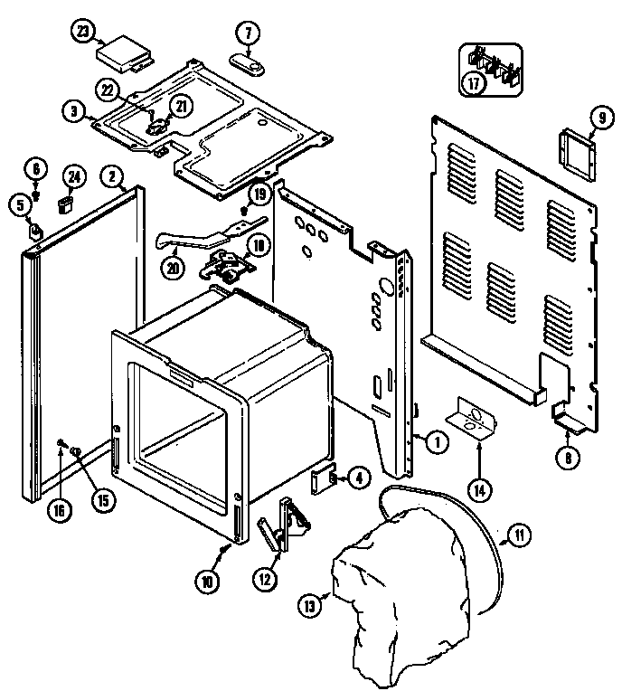 Maytag PER5510AAQ body diagram