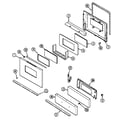 Maytag PGR4410ADQ door/drawer diagram