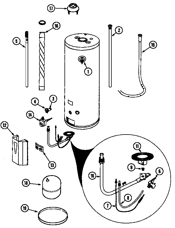 Maytag HN4950TCAN body diagram