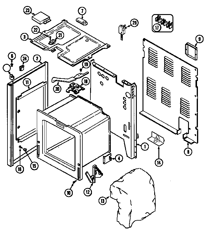 Maytag PER5510ACW body diagram