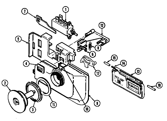 Maytag DWU6902AAE rinse aid & soap dispenser diagram