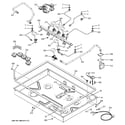 GE PGP976DET4BB gas & burner parts diagram