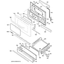 GE AGBS45DEF1WS door & drawer parts diagram